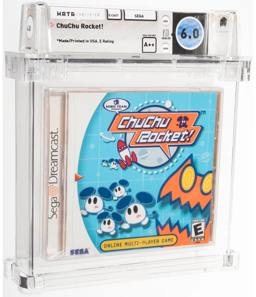 SEALED, ChuChu Rocket! / Wata 6.0 A++, Dreamcast Sega, E Rating, US, 2000 - Image 1 of 2