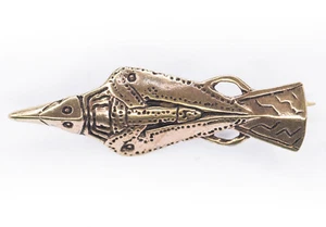 Munin Odin's Raven Viking Brooch Bronze Jewelry - NEW - Picture 1 of 1
