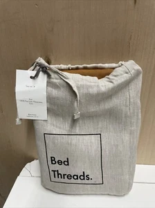 BED THREADS RUST LINEN PILLOWCASES EURO NEW 100% FLAX LINEN - Picture 1 of 2