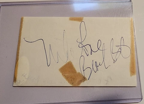 Mike Love JSA Signed Beach Boys 1966 Autograph Auto Cut Musician Band Member Cover