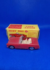 Austin Healey Sprite Mark II, Dinky England n.112 originale 1961, rosso, scatola - Foto 1 di 8