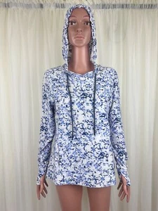 Maglione donna Gerry manica lunga con cappuccio maglia blu taglia media - Foto 1 di 12