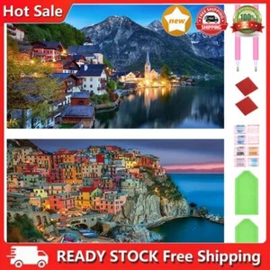 2pcs 5D DIY Full Round Drill Diamond Painting Landscape Home Decor Art 70x40cm - Bild 1 von 12