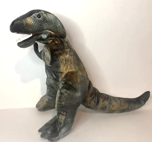 Folkmanis Plush Hand Puppet Dinosaur Tyrannosaurus T-REX 15" Stuffed Animal VTG - Picture 1 of 7