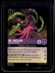 Disney Lorcana The First Chapter Dr. Facilier Agent Provocateur Non Foil 37/204