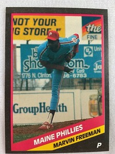 1988-Maine Phillies-CMC Minor League Baseball Card-Marvin Freeman