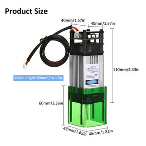 40W 450nm DIY Laser Engraver CNC Router Cutter Module Engraving Machine Head AU - Picture 1 of 7