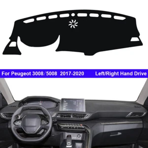 Car Inner Dashboard DashMat Cover Cape For Peugeot 3008 5008 2017 2018 2019 2020 - Picture 1 of 8