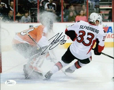 Jakob Silfverberg Ottawa Senators Signed 8x10 Matte Photo JSA Authenticated - Image 1 of 2