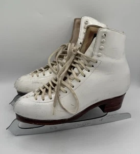 Vintage Harlick Firgure Schlittschuhe Damengröße 7,5 mit John Wilson, England Blades - Bild 1 von 18