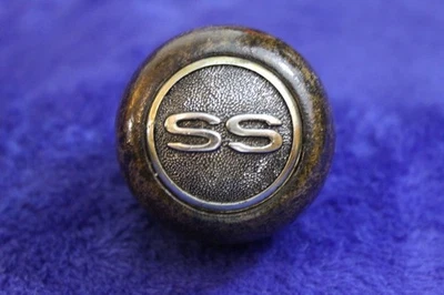 Wood Wooden Chevy SS Super Sport Gear Shift Knob Handle Accessory GM Bowtie - Image 1 of 4