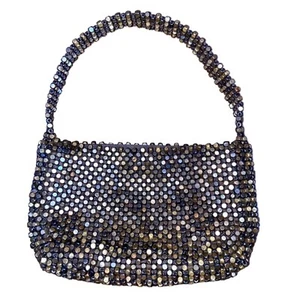 Borsa a tracolla The Sak in legno con perline borsetta boho festival borsetta - Foto 1 di 7