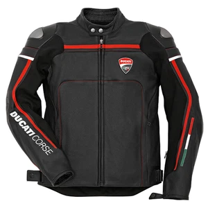 Chaqueta de motociclista de carreras de cuero para hombre Ducati estilo MotoGP - Imagen 1 de 4