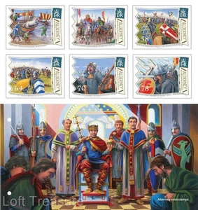 Estampillas de Alderney: "Batalla de Hastings - 950 aniversario" paquete de presentación 2016 - Imagen 1 de 6