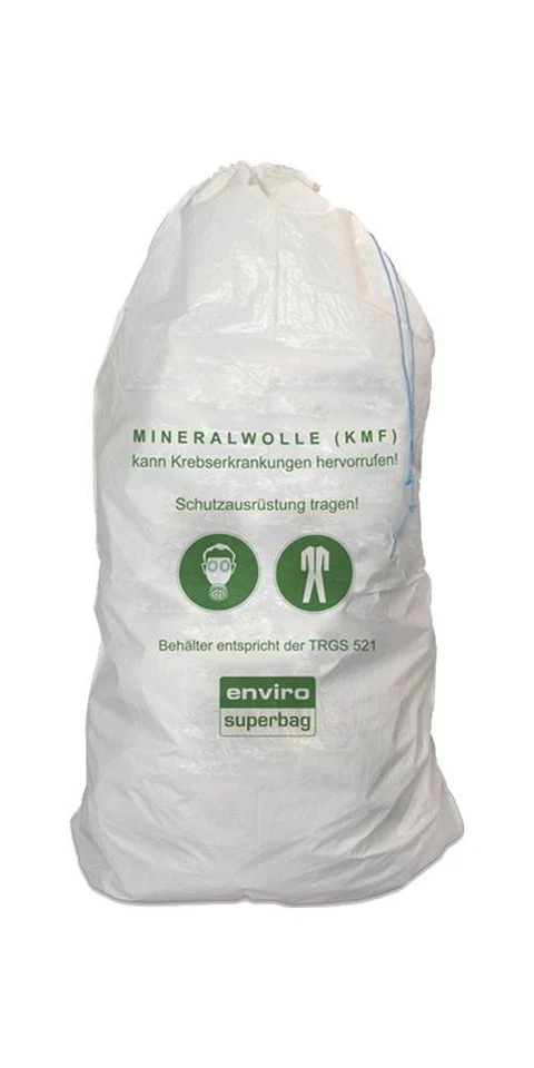 ASUP Flachsack Länge 2200 mm Breite 1400 mm PP-Gewebe 65+20 g/m² Aufdruck: KMF