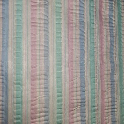Remnant Scrap Fabric Pastel Blue Pink Green Approx 60x48 - Image 1 of 3