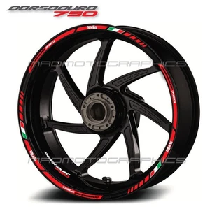 Wheel decals stickers rim stripes for aprilia Dorsoduro 750 graphics red - Bild 1 von 2