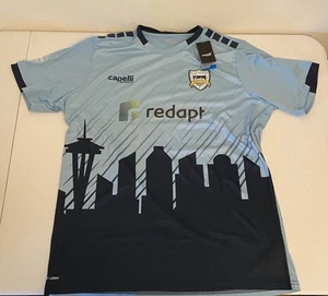 Capelli Sports Seattle United Soccer Baby Blue Seattle Skyline XL NEW NWT - Picture 1 of 4