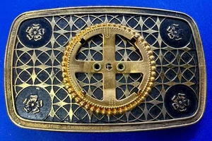 Blank Coin Holder For Your Kennedy Half Dollar or 30mm Stone Western Belt Buckle - Picture 1 of 20