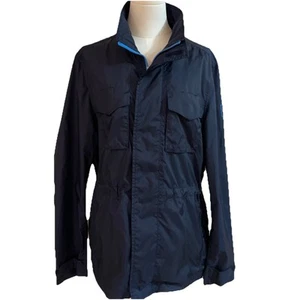 Michael Kors Full Zip Packable Jacket Windbreaker Women's Medium Navy Pockets - Picture 1 of 13