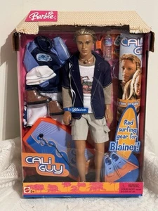 Vintage 2004 Mattel Barbie Cali Guy Blaine Doll W/ Surfing Gear Accessories New - Picture 1 of 11