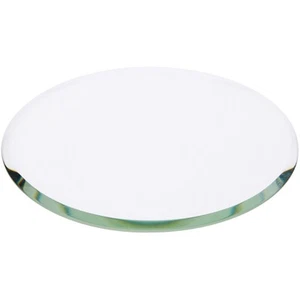 Plymor 3.5" Round, 3mm Thick Beveled Clear Glass Circle - Picture 1 of 1