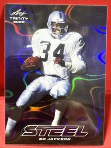 2023 Leaf Trinity Steel Lava💥Bo Jackson💥S-11🏈Raiders 94/99 - Bild 1 von 3