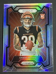 2023 Panini Prizm Chase Brown Silver Rookie Variation #335 Bengals 🏈 - Picture 1 of 2