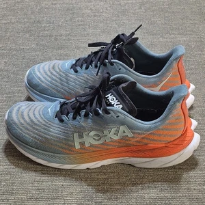 Hoka One One Sneakers Mens 10.5D  Mach 5 ProFly+ Shoes Blue Orange 1099721 - Picture 1 of 8