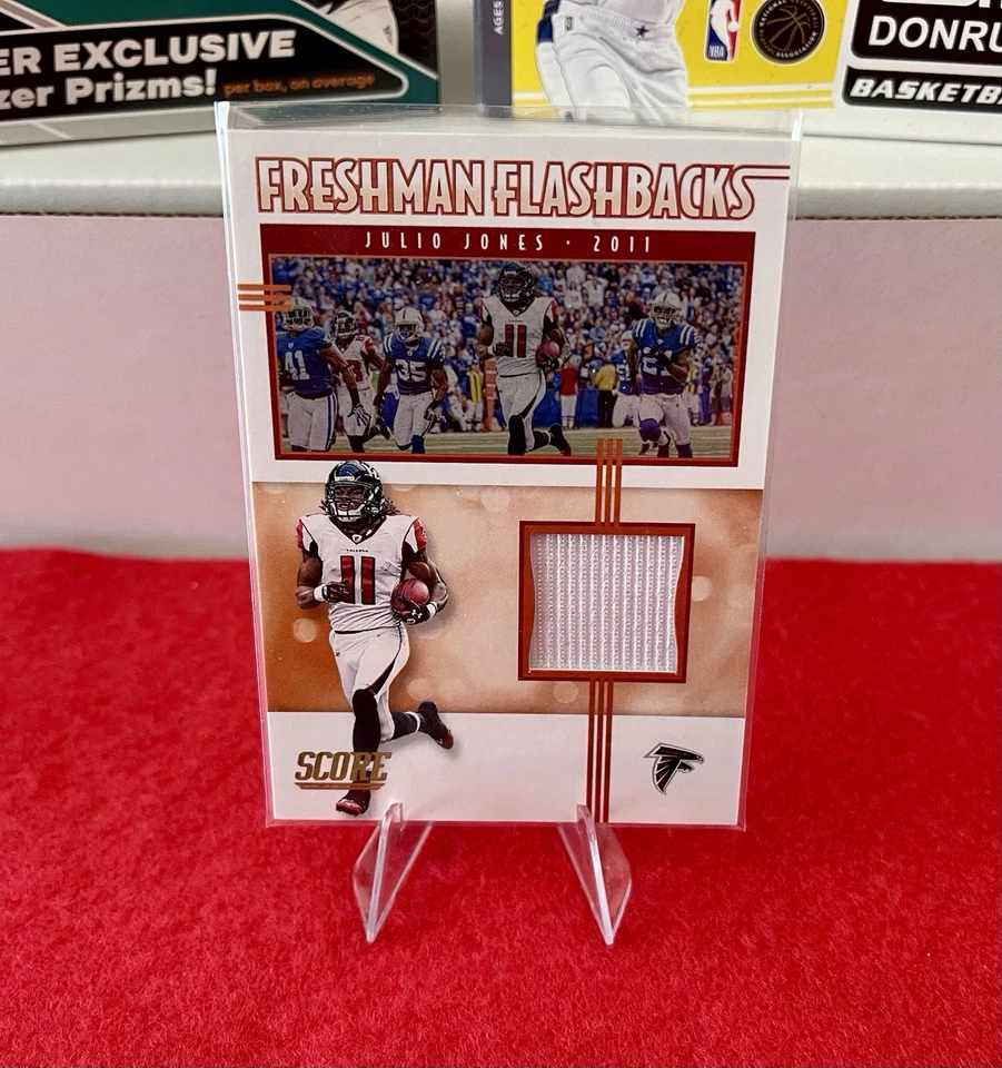 🔥🔥2020 Score - Freshman Flashbacks #FF-JJ Julio Jones (MEM) GAME WORN🔥🔥 - Image 1 of 2
