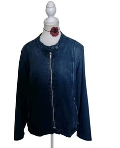 Sexy Zip Denim Jacket By Rebel Wilson Angels 2XL. Great Condition. - Picture 1 of 16