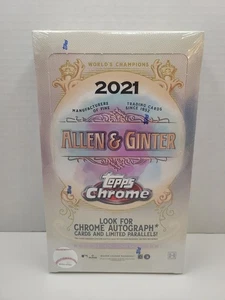 2021 Topps Chrome Allen & Ginter MLB Baseball Factory Sealed HOBBY Box - Bild 1 von 4