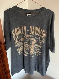 Harley Davidson “Live To Ride” Menomone Falls Wisconsin T Shirt XL - Picture 1 of 10