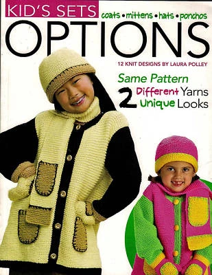 Kid's Childrens Coats Mittens Hats Sets Knitting Pattern Book New - Image 1 of 4
