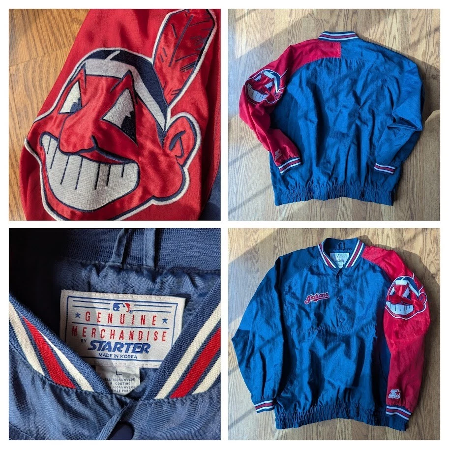 RARE! Vntg STARTER Genuine MLB Merchandise Cleveland Indians Large Chief Wahoo! - Image 1 of 4