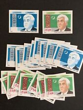 4/171 Turkmenistan Stamp 1992 Imperf Missed Color Double Errors 10 SetsMNHOG EFO