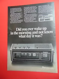 1973 PANASONIC Digital Clock Radio RC-6493 You Know What Day It Is! print ad - Picture 1 of 1