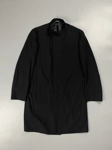 GUCCI wool Overcoat men XL 52 Black - Picture 1 of 11