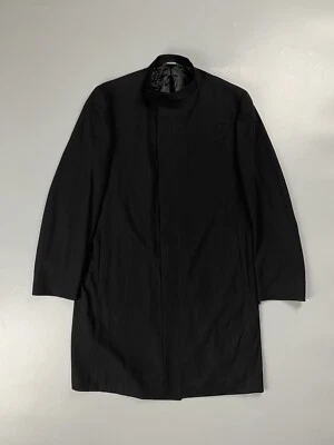 GUCCI wool Overcoat men XL 52 Black - Image 1 of 4