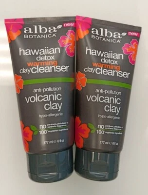 2x Alba Hawaiian Detox Warming Clay Cleanser - Volcano Clay  6 Oz / 177ml - Image 1 of 3