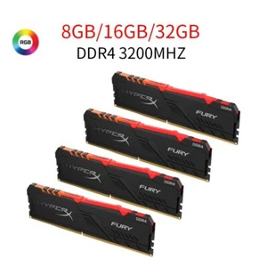 32GB 16GB 8GB DDR4 3200MHz HX432C16FB3A/8 RGB XMP Desktop RAM For HyperX Fury UK - Picture 1 of 12