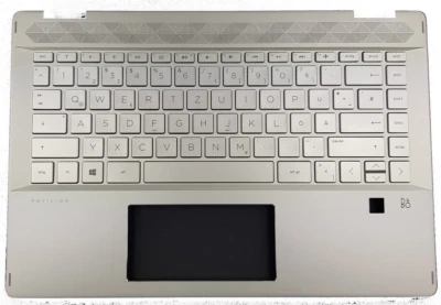 HP PAVILION X360 14-DH 14T-DH Palmrest Gehäuse Keyboard Deutsch Tastatur L53787 - Bild 1 von 2