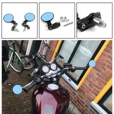 BLACK 7/8" HANDLEBAR BAR END MIRRORS FOR TRIUMPH BONNEVILLE SPEED TRIPLE TIGER B