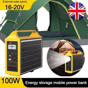 Portable Solar Power Station 24000mAh 20W Solar Generator USB Charger LED Light - Picture 1 of 19
