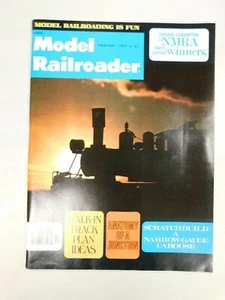 Model Railroader Trains Pacific Railway Tenshodo Roco FEB 1977 Vintage Magazine - Picture 1 of 4