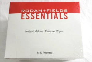 Liquidation Sale Rodan Fields Essentials Instant Makeup Remover Wipes 2x30 - Picture 1 of 1