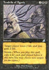 MTG-1x-Light Play, English-Tendrils of Agony-Scourge