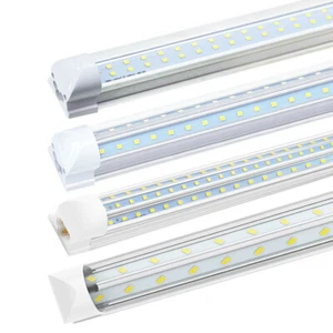 T8 2FT 4FT 8FT LED Tube Lights 14W~120W Garage Ceiling LED Shop light Fixtures - Picture 1 of 32