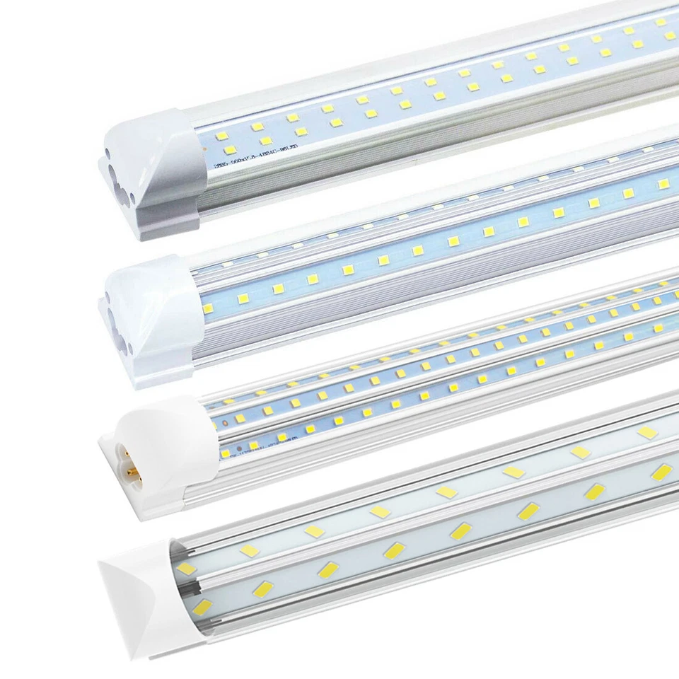 Luces de tubo LED T8 2 PIES 4 PIES 8 PIES 14 W ~ 120 W garaje techo LED tienda accesorios Foto 1 de 4