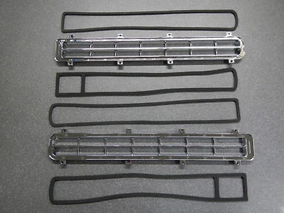 1965 Buick Riviera Tail Light Bezels with Gaskets Pair Tail Lamp Chrome 65 NEW - Image 1 of 4